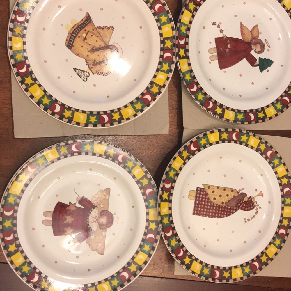 NEW Country cottagecore Angel Dessert Plates